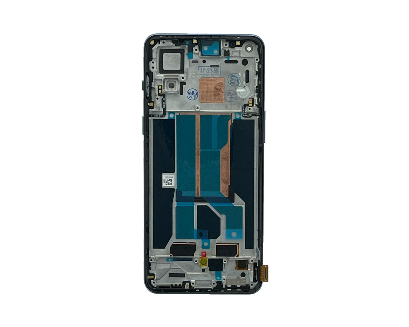 OnePlus Nord 2 Display And Digitizer With Frame Grey Sierra OEM
