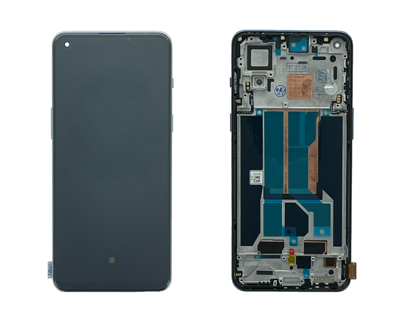 OnePlus Nord 2 Display And Digitizer With Frame Grey Sierra OEM