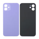 For Apple iPhone 12 Back Glass, Enlarged Camera Frame Purple Compatible