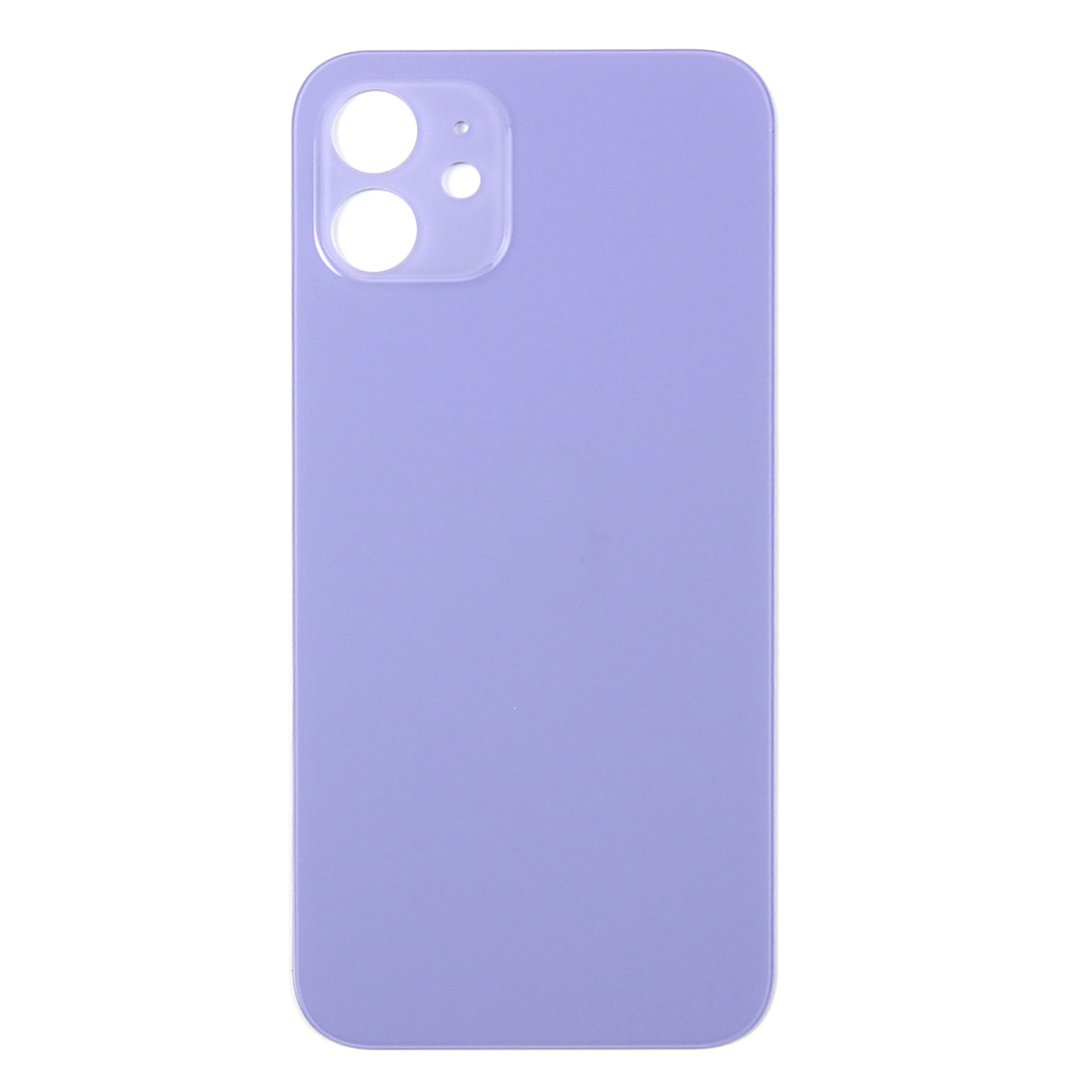 For Apple iPhone 12 Back Glass, Enlarged Camera Frame Purple Compatible
