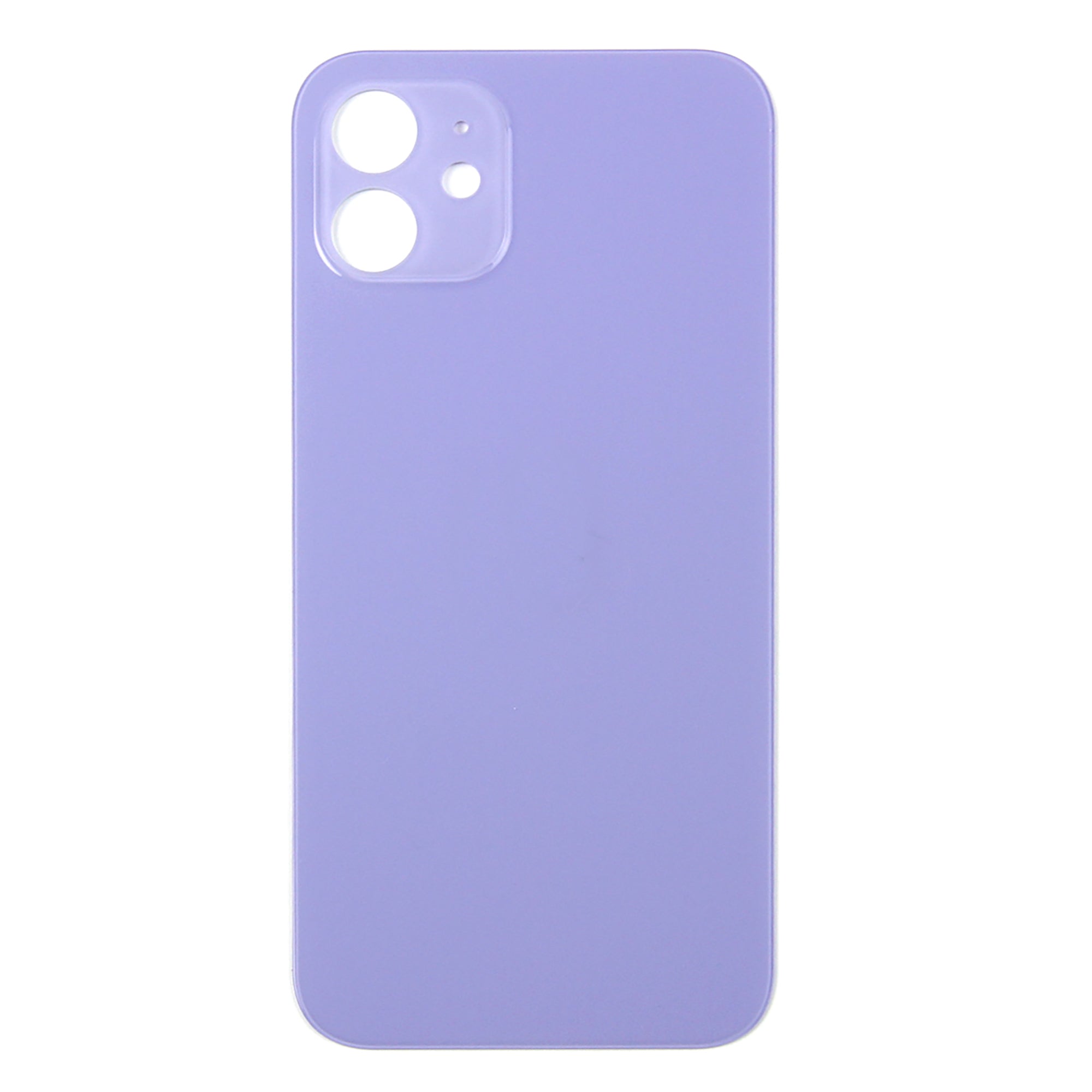 For Apple iPhone 12 Back Glass, Enlarged Camera Frame Purple Compatible