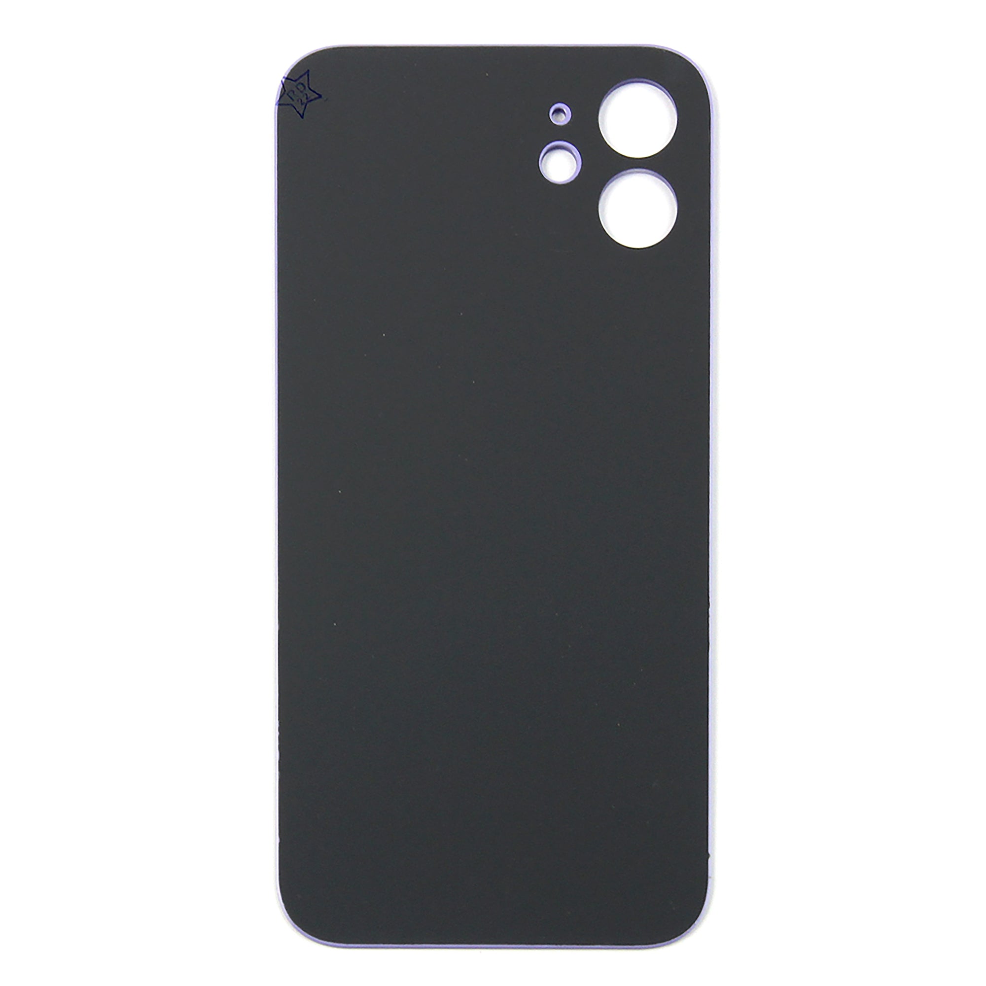 For Apple iPhone 12 Back Glass, Enlarged Camera Frame Purple Compatible