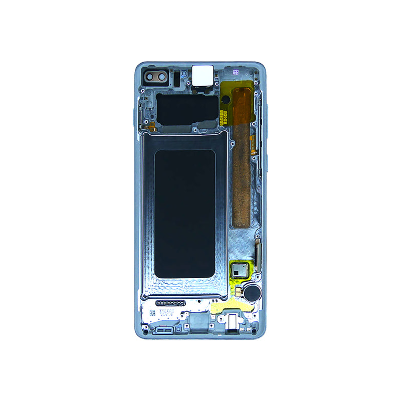 Samsung Galaxy S10 Plus G975F Display And Digitizer With Frame Prism White Service Pack