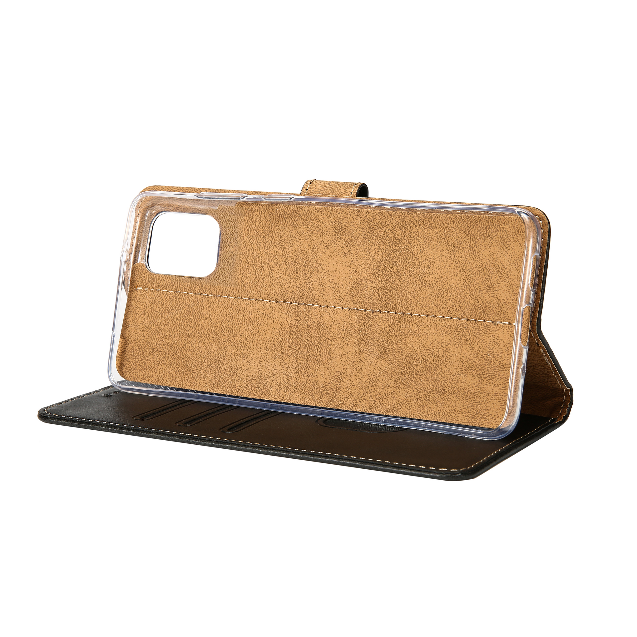 Rixus Bookcase For Samsung Galaxy A03 Black