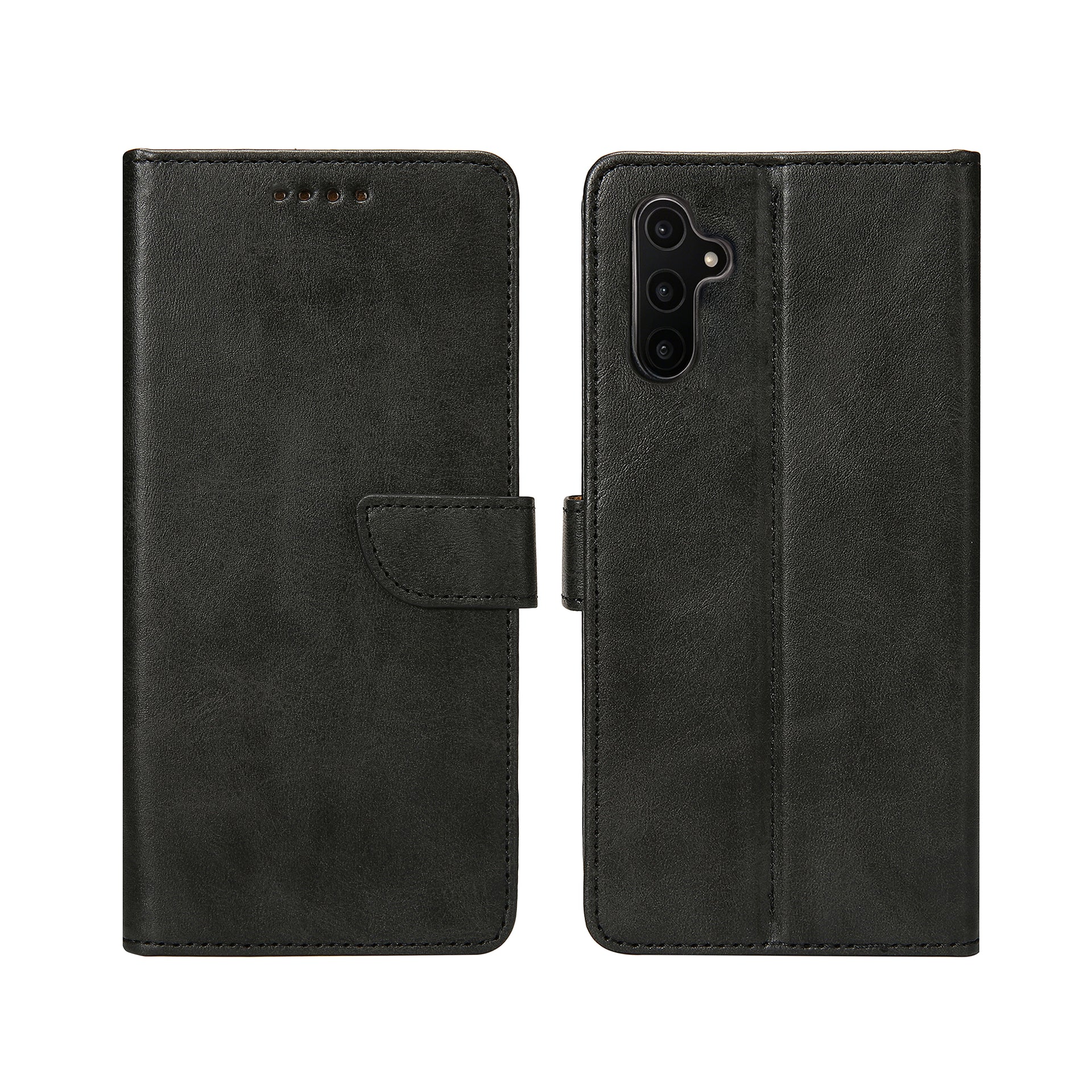 Rixus Bookcase For Samsung Galaxy A34 5G Black
