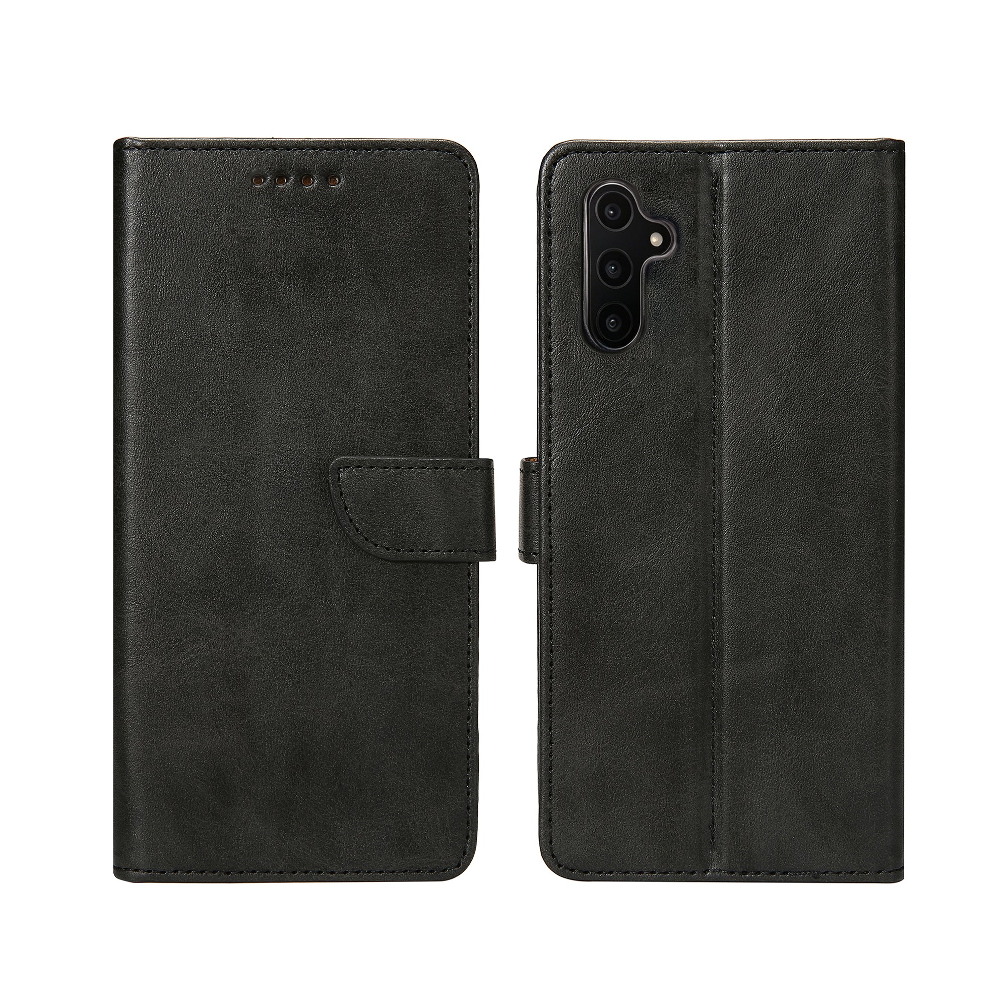 Rixus Bookcase For Samsung Galaxy A34 5G Black