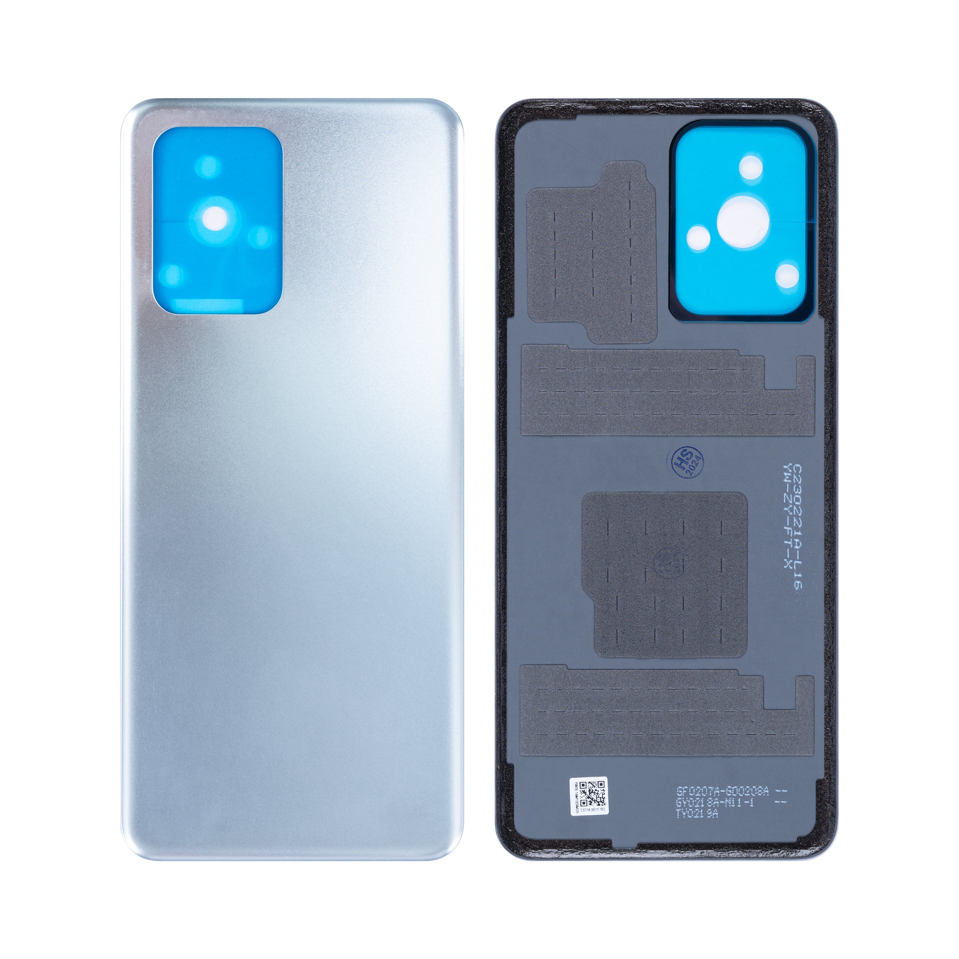 Xiaomi Redmi Note 11T Pro, 11T Pro Plus Back Cover Without Lens Silver OEM