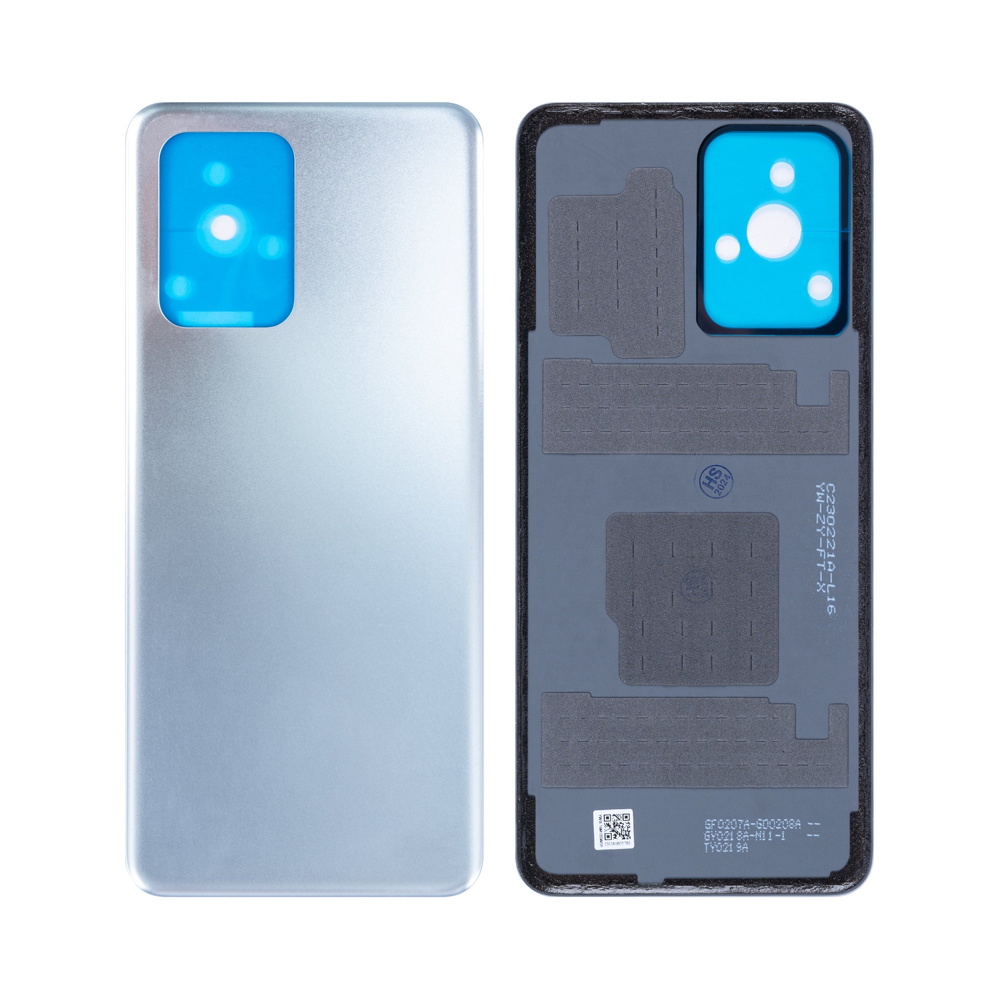 Xiaomi Redmi Note 11T Pro, 11T Pro Plus Back Cover Without Lens Silver OEM