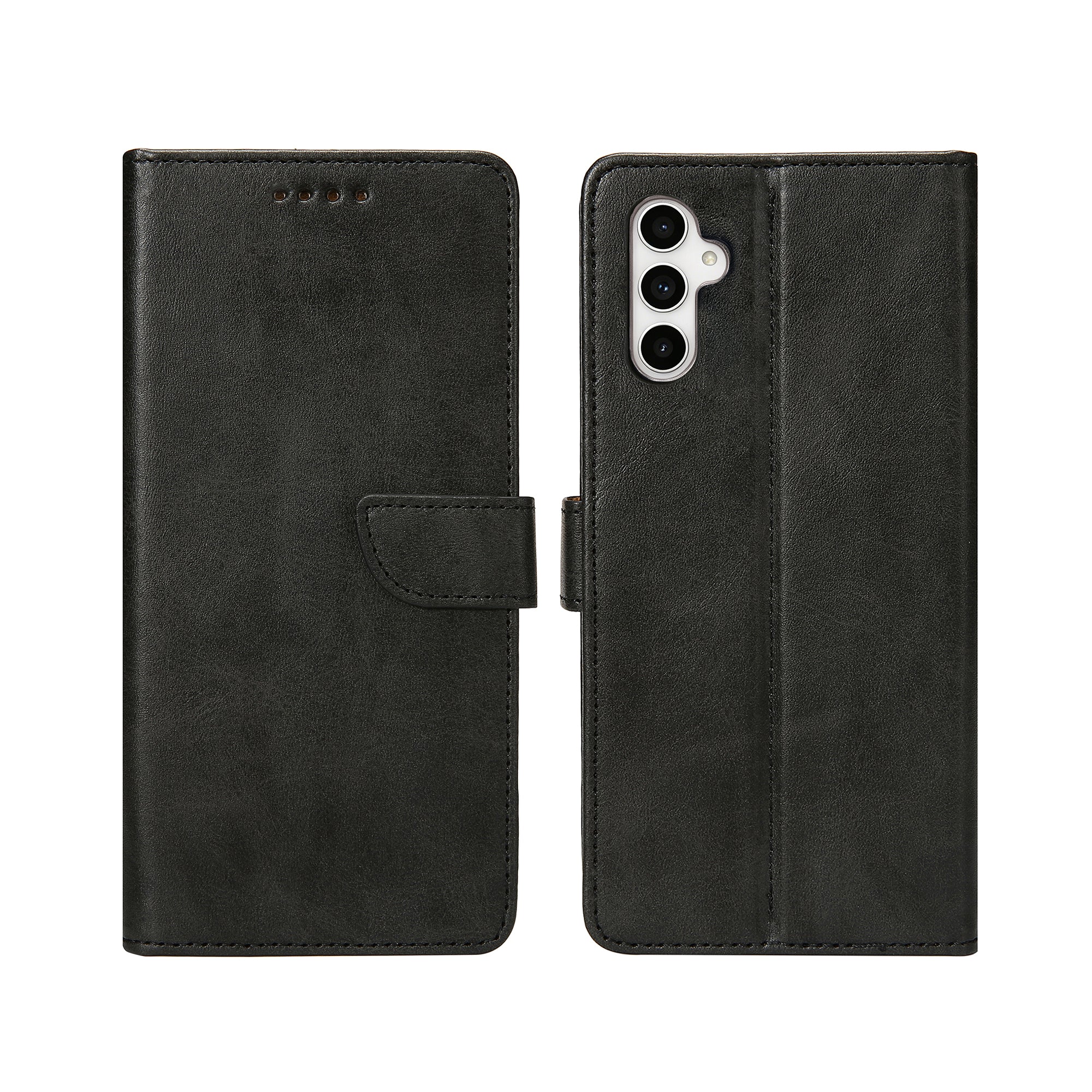 Rixus Bookcase For Samsung Galaxy A54 5G Black