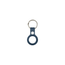 For Apple AirTag Leather Key Ring Baltic Blue Compatible