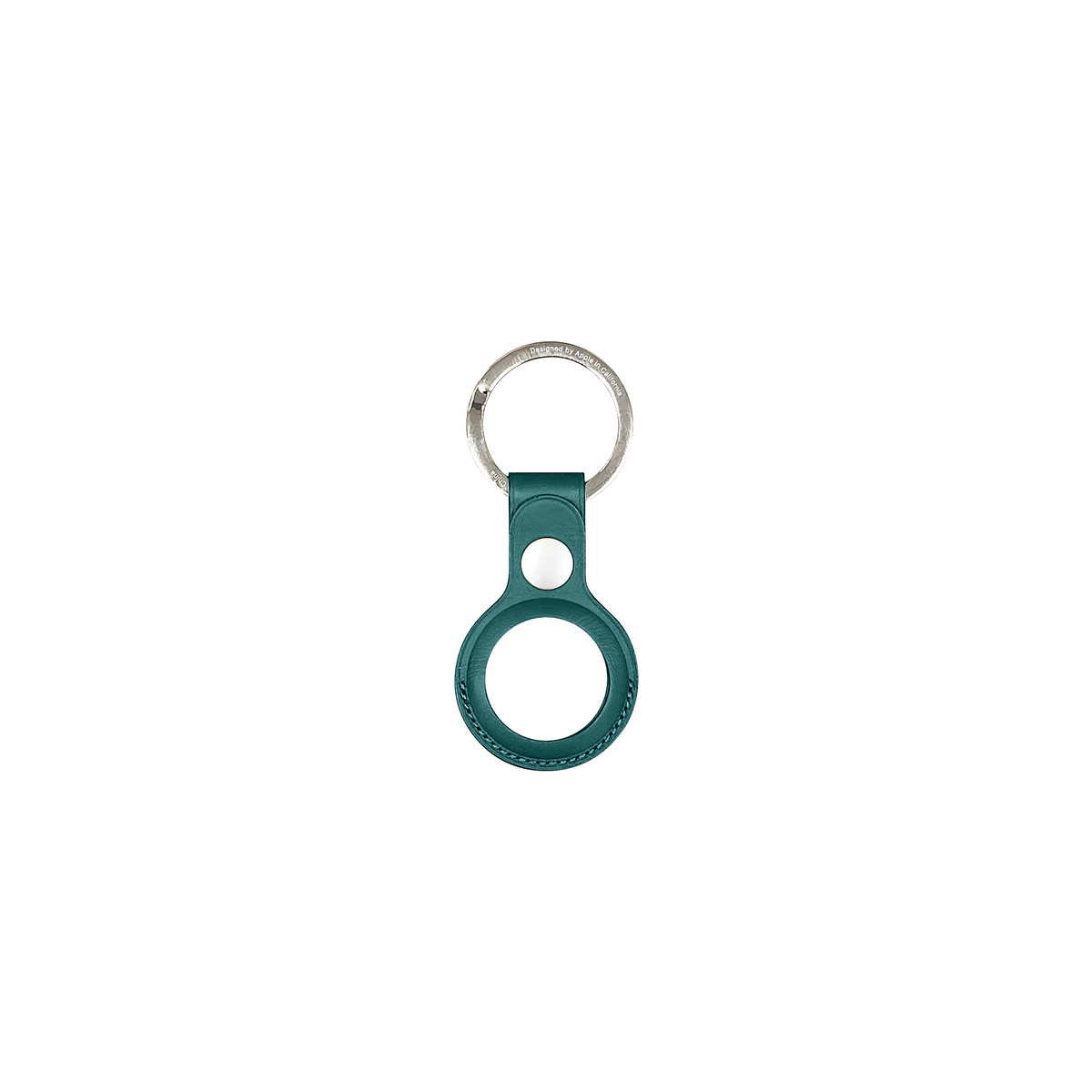 For Apple AirTag Leather Key Ring Cyprus Green Compatible