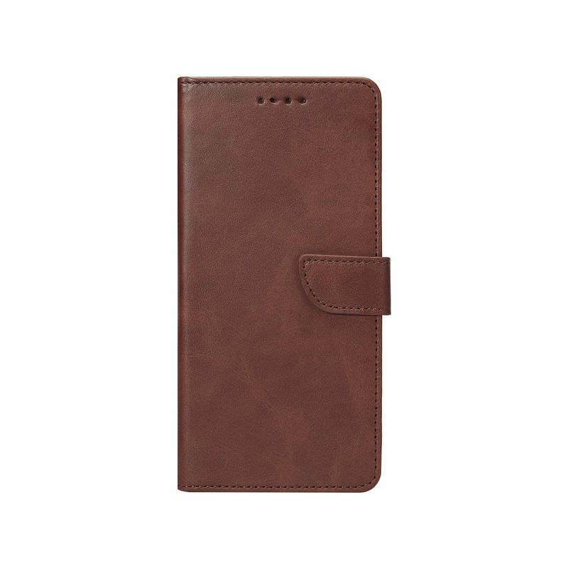 Rixus Bookcase For Samsung Galaxy A54 5G A546B Brown