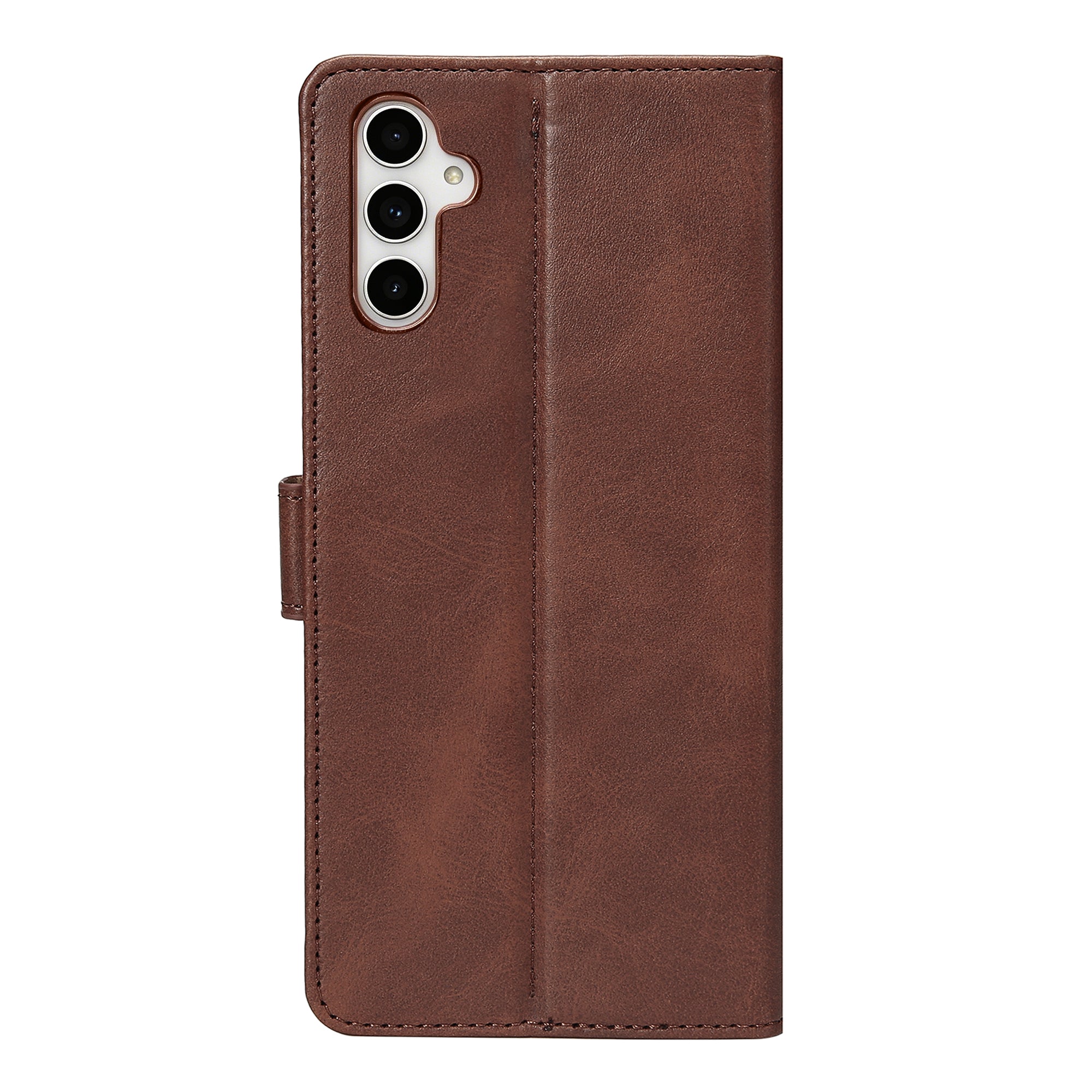 Rixus Bookcase For Samsung Galaxy A54 5G Brown