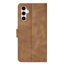 Rixus Bookcase For Samsung Galaxy A54 5G Light Brown