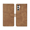 Rixus Bookcase For Samsung Galaxy A54 5G Light Brown