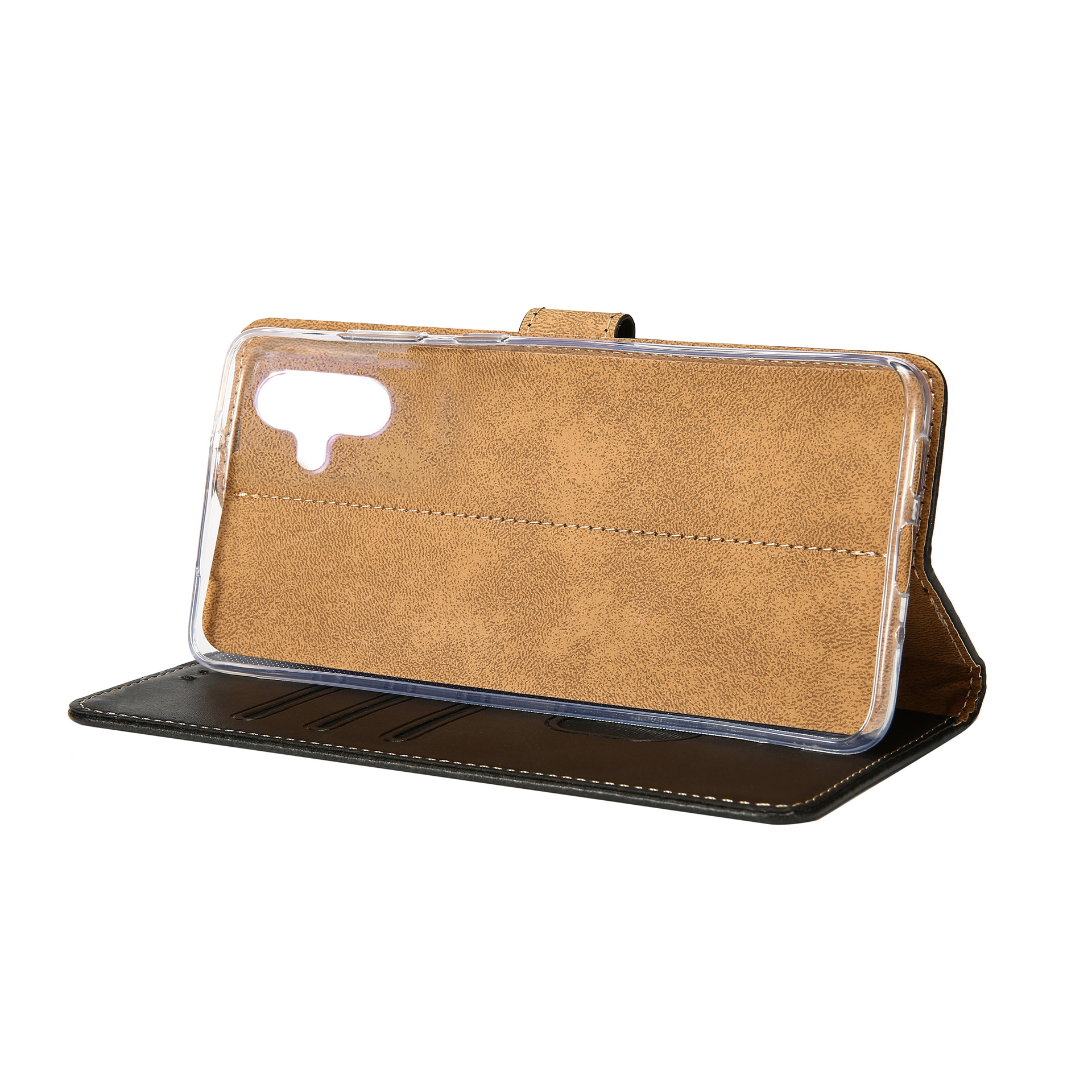 Rixus Bookcase For Samsung Galaxy A04E Black