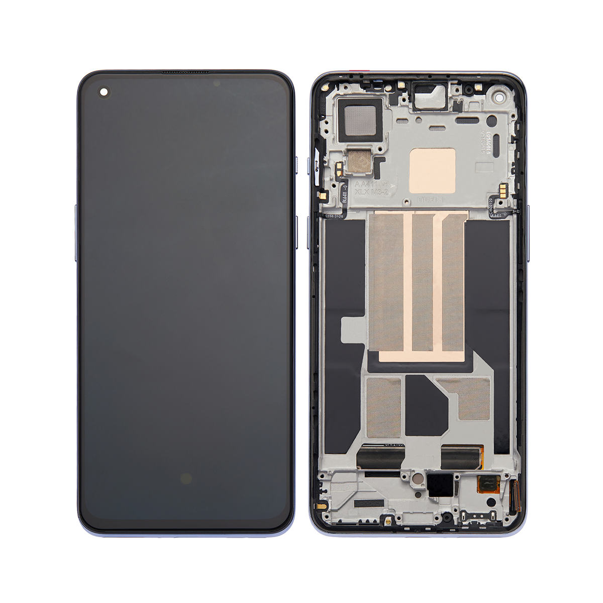 OnePlus Nord 2 5G Display And Digitizer With Frame Black OEM
