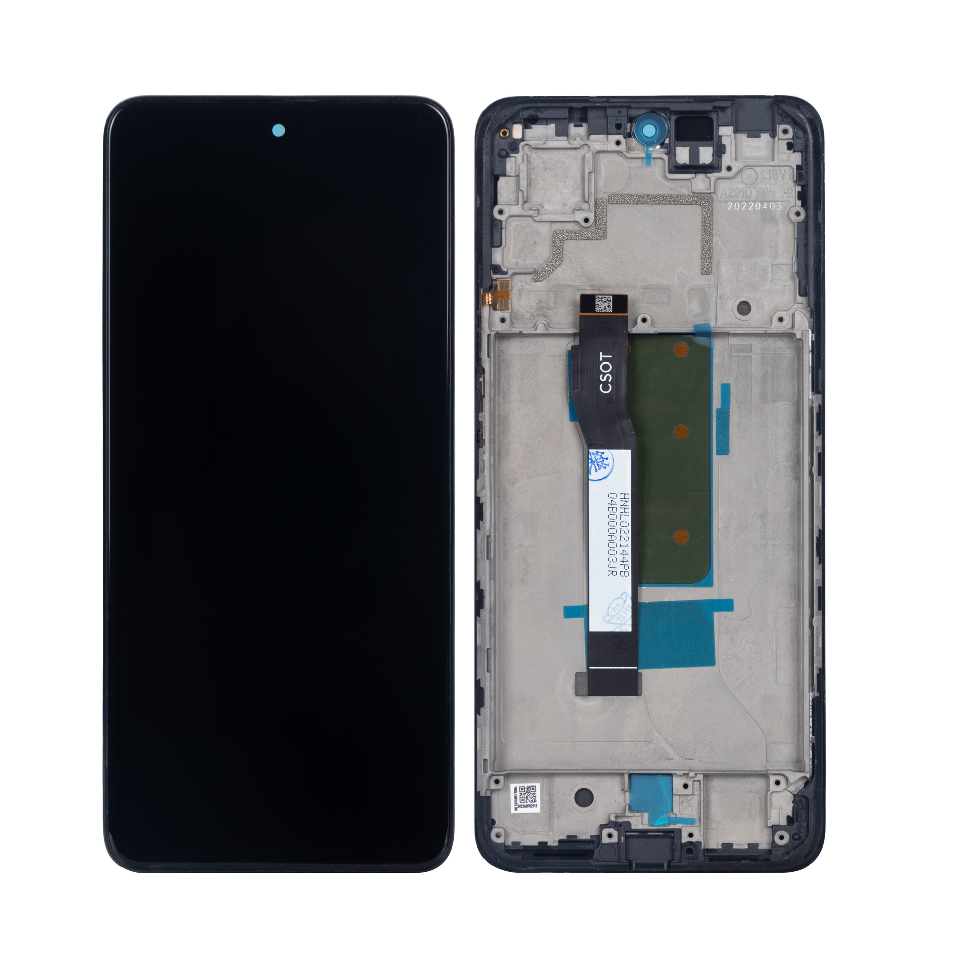 Xiaomi Redmi Note 11T Pro Display And Digitizer With Frame Black OEM
