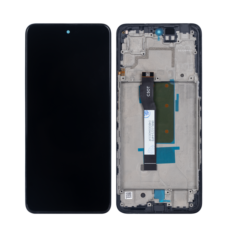 Xiaomi Redmi Note 11T Pro Display And Digitizer With Frame Black OEM