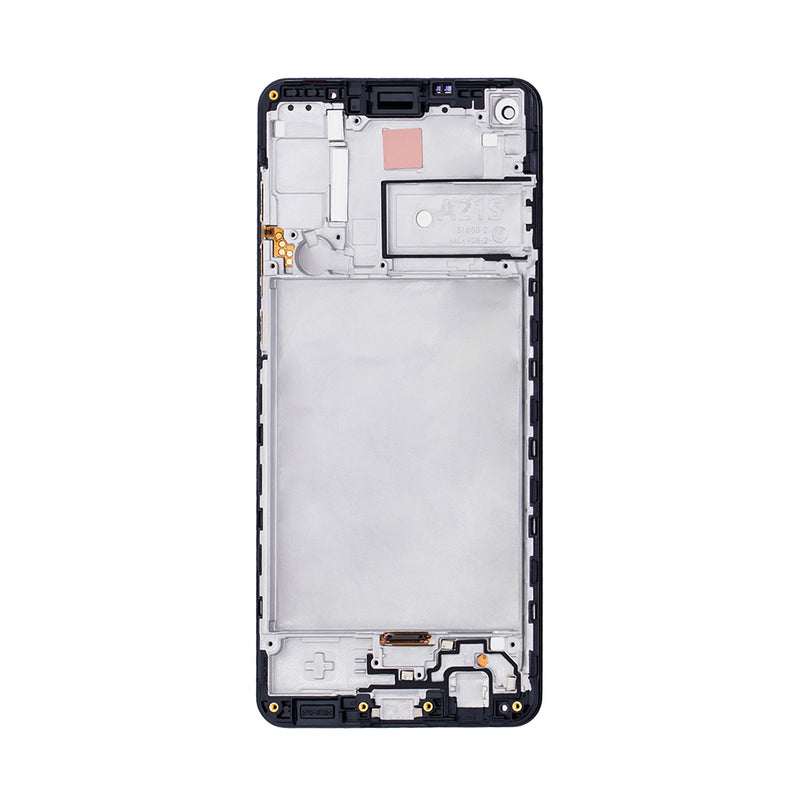 Samsung Galaxy A21s A217F Display And Digitizer With Frame Black Service Pack