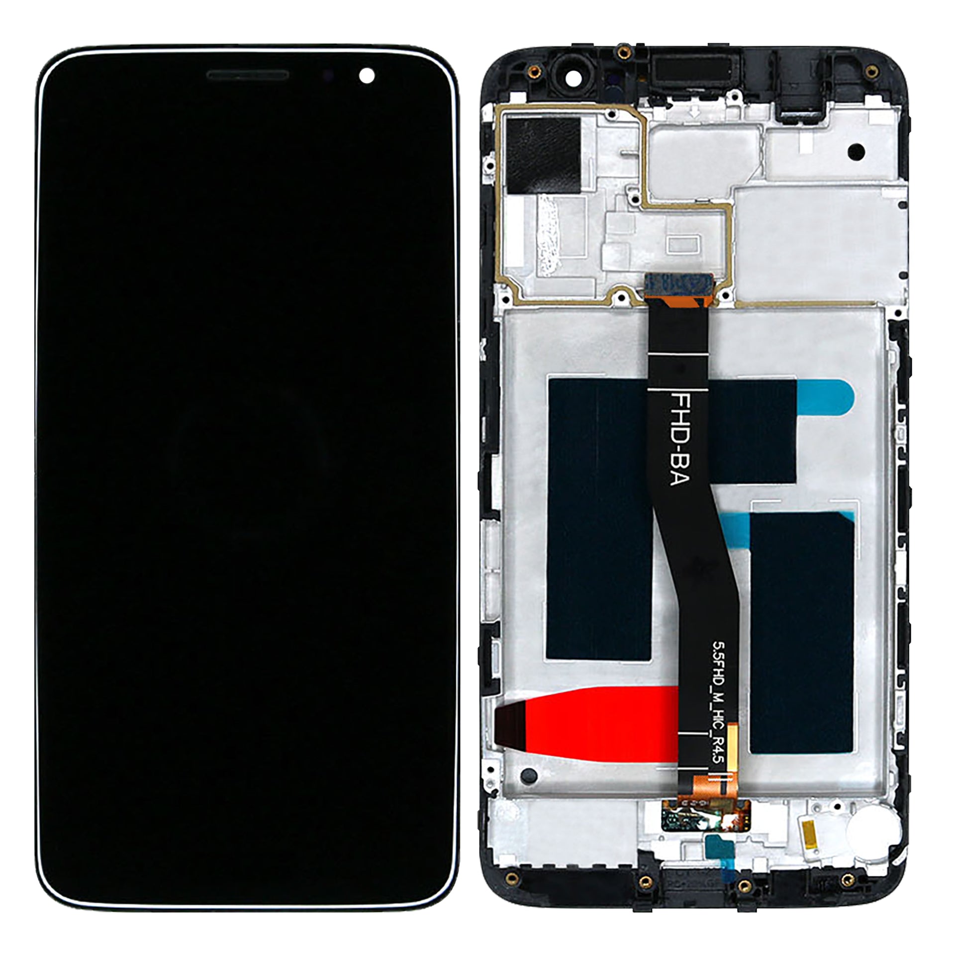 Huawei Nova Plus Display And Digitizer With Frame Black OEM