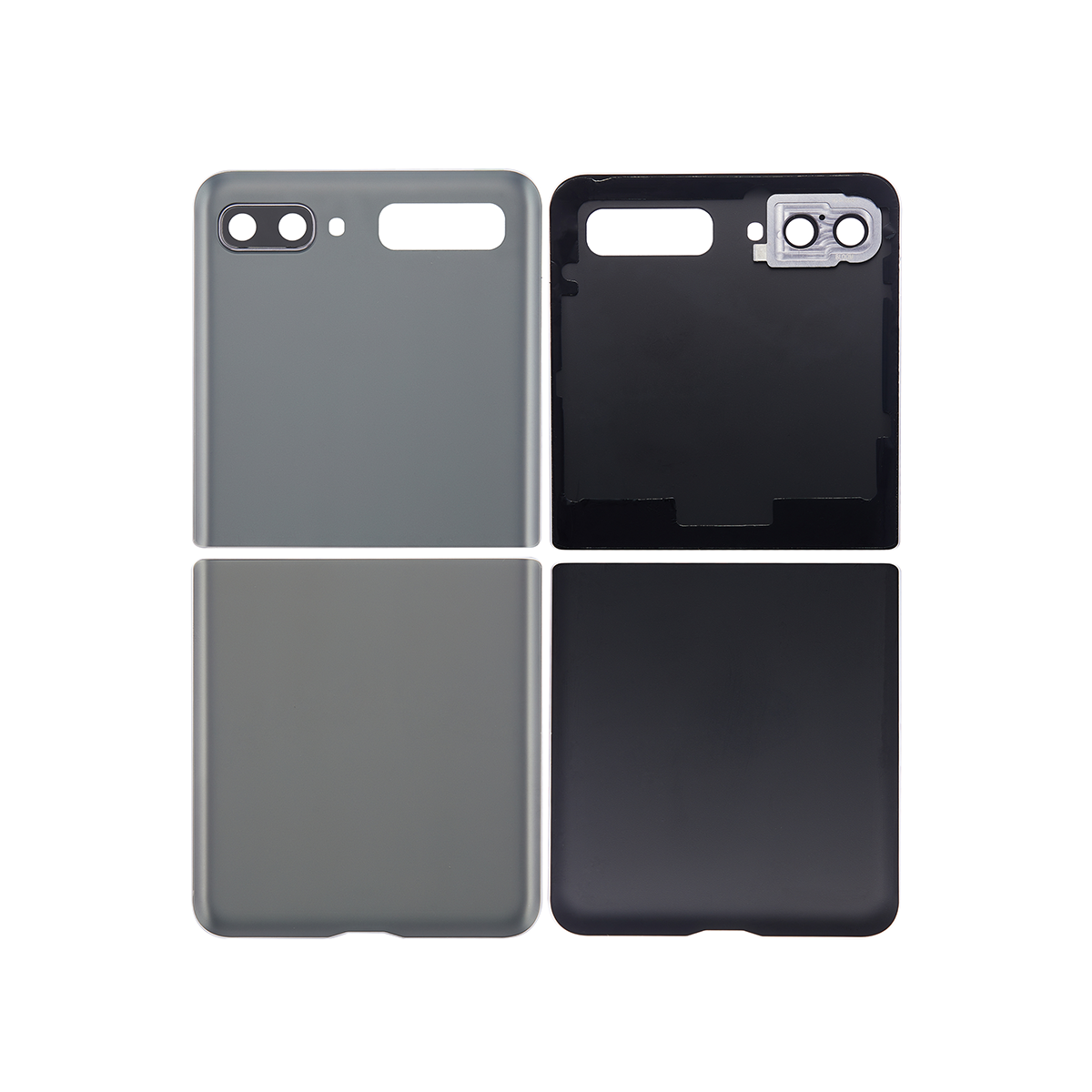 Samsung Galaxy Z Flip 5G F707B Back Cover With Lens Mystic Grey OEM