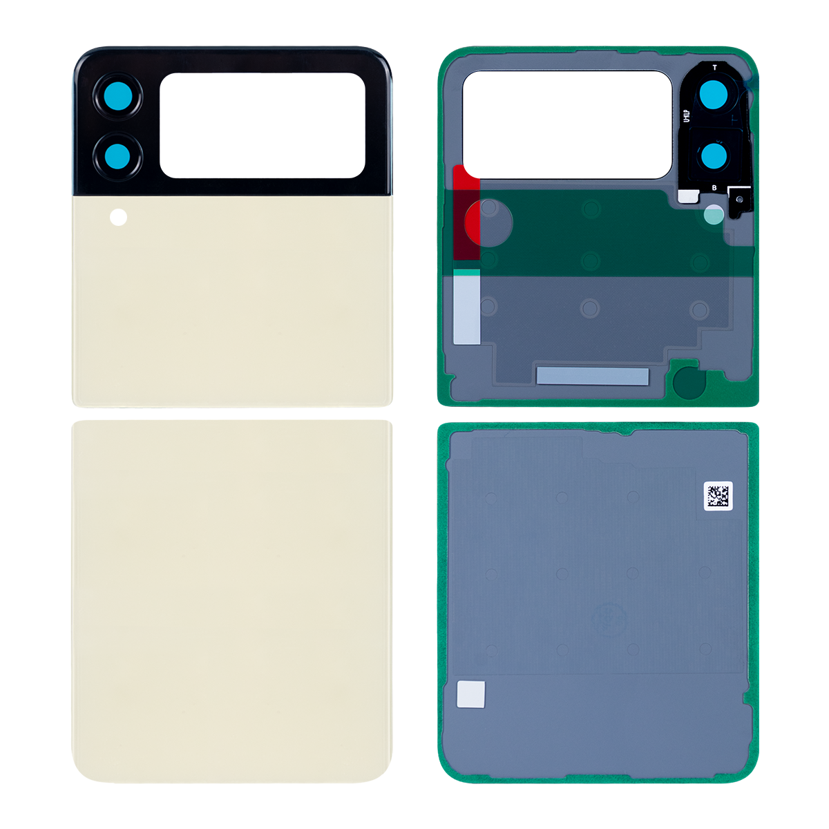 Samsung Galaxy Z Flip3 5G F711B Back Cover With Lens Cream OEM