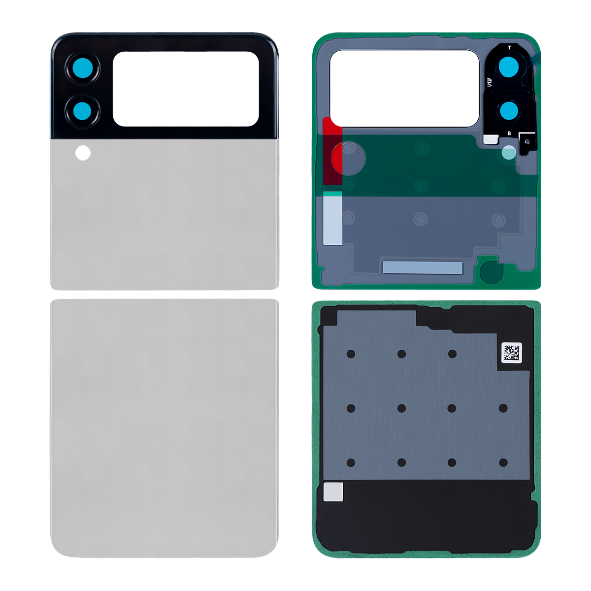 Samsung Galaxy Z Flip3 5G F711B Back Cover With Lens Gray OEM