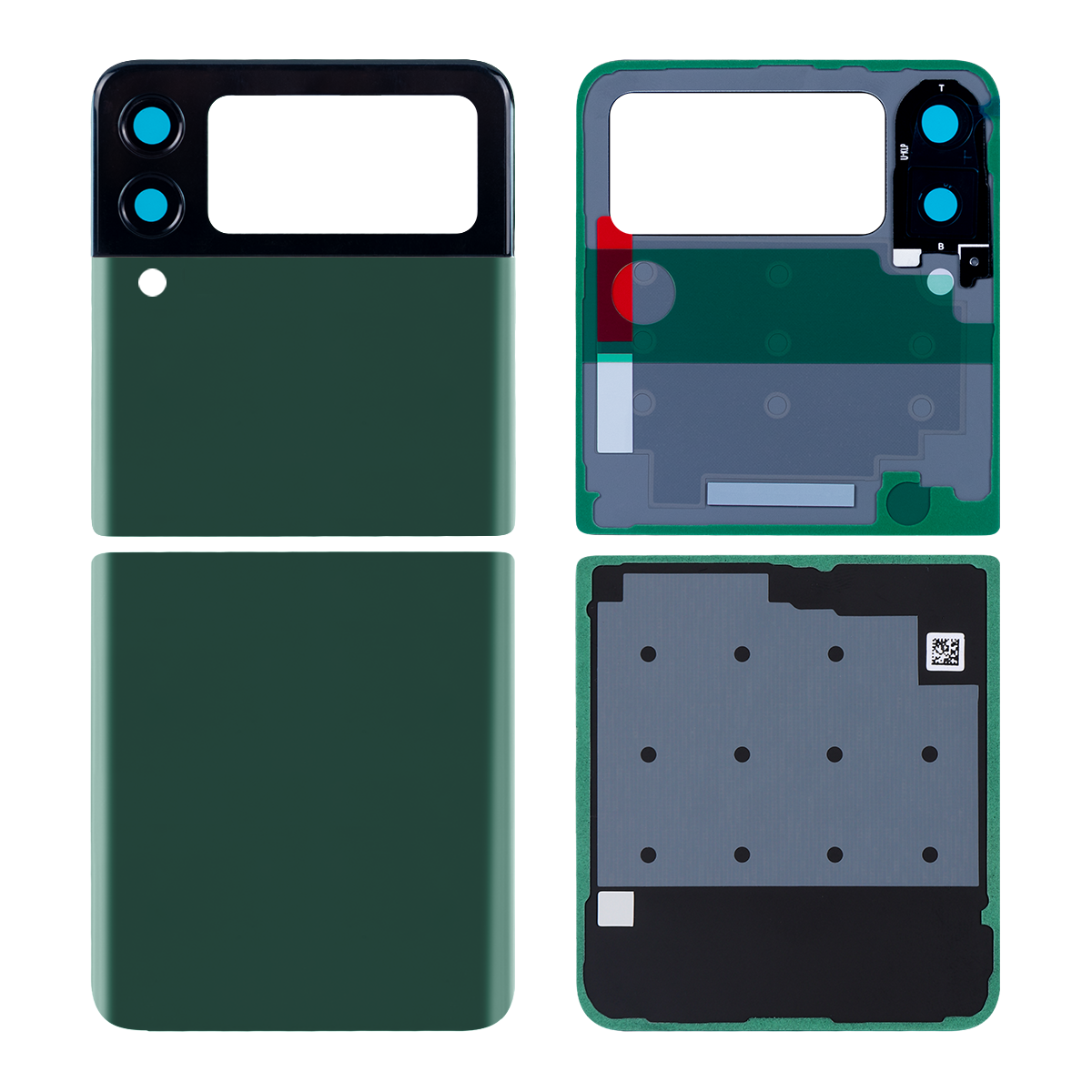 Samsung Galaxy Z Flip3 5G F711B Back Cover With Lens Green OEM