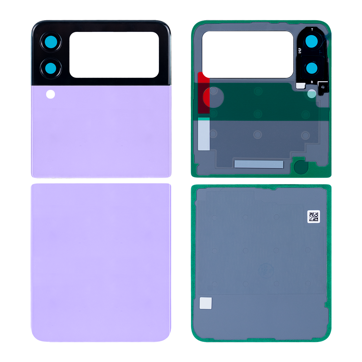 Samsung Galaxy Z Flip3 5G F711B Back Cover With Lens Lavender OEM