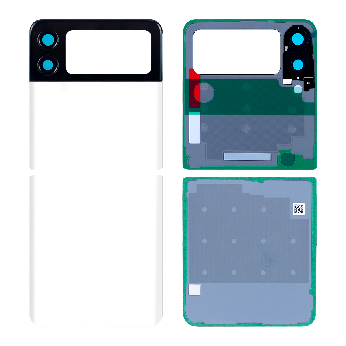 Samsung Galaxy Z Flip3 5G F711B Back Cover With Lens White OEM