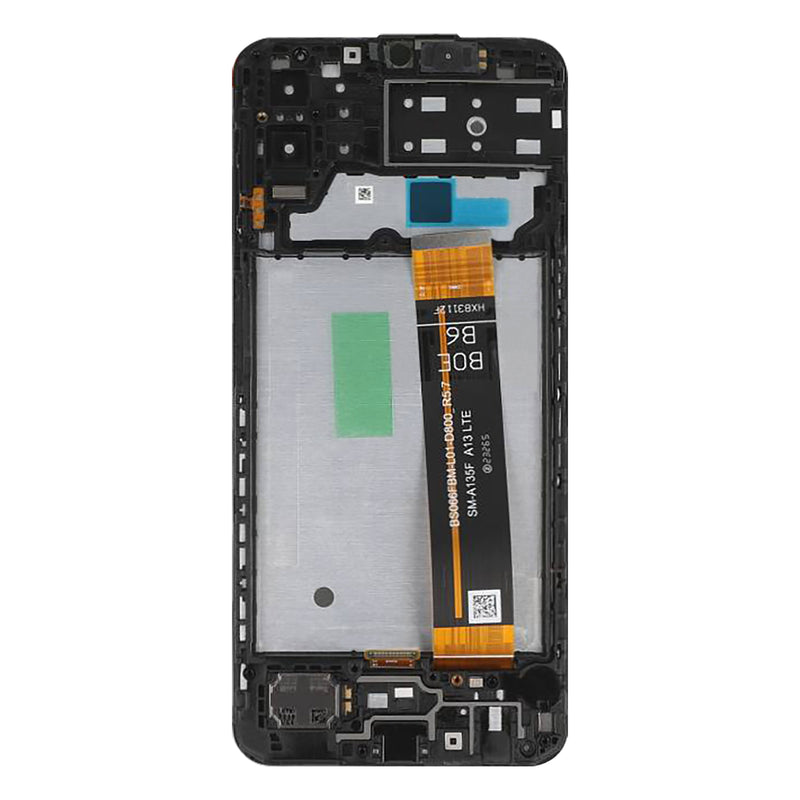 Samsung Galaxy M13 M135F Display And Digitizer With Frame Black Service Pack