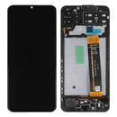 Samsung Galaxy M13 M135F Display And Digitizer With Frame Black Service Pack