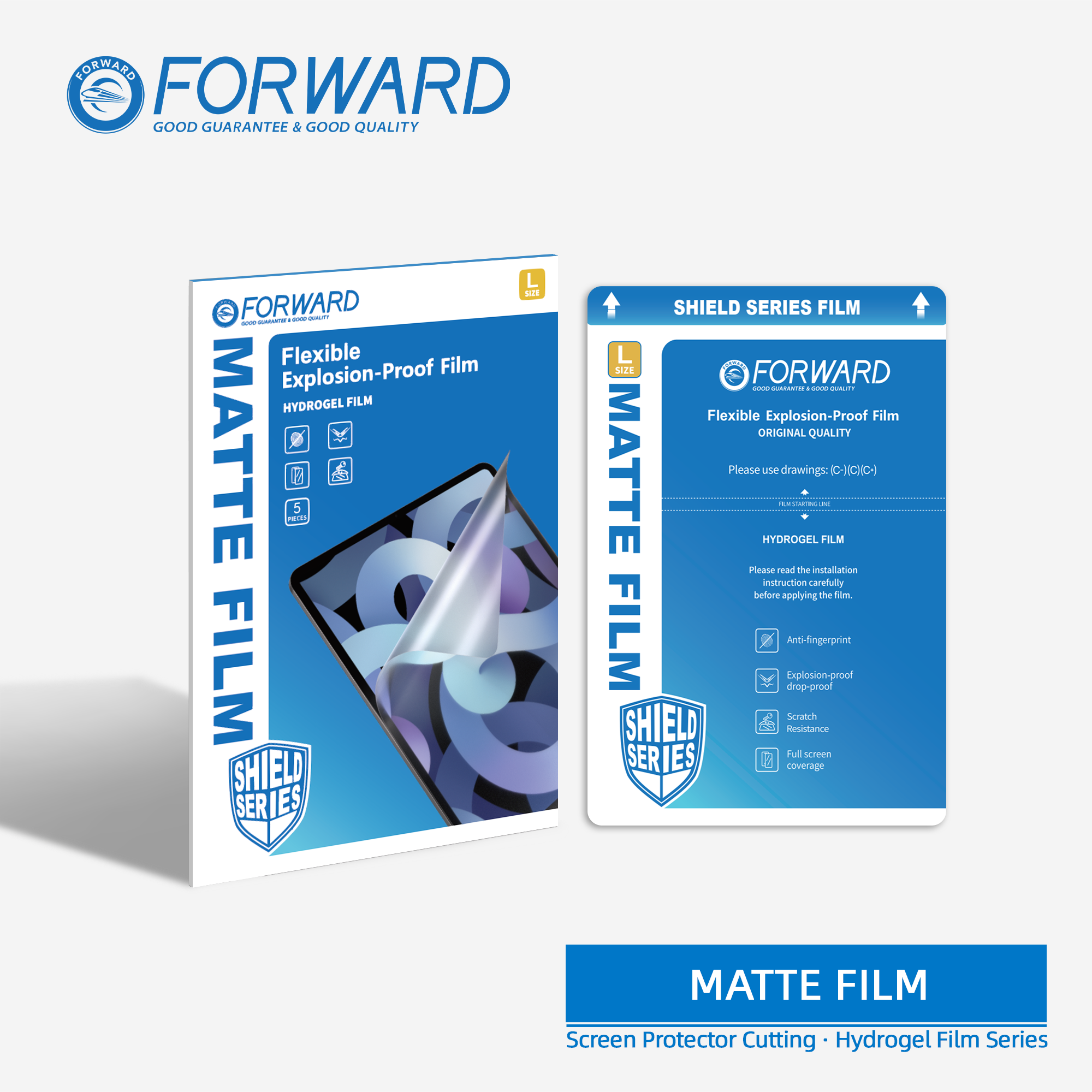FORWARD 16 inch Anti-glare Flexible Explosion-proof Film (5pcs)