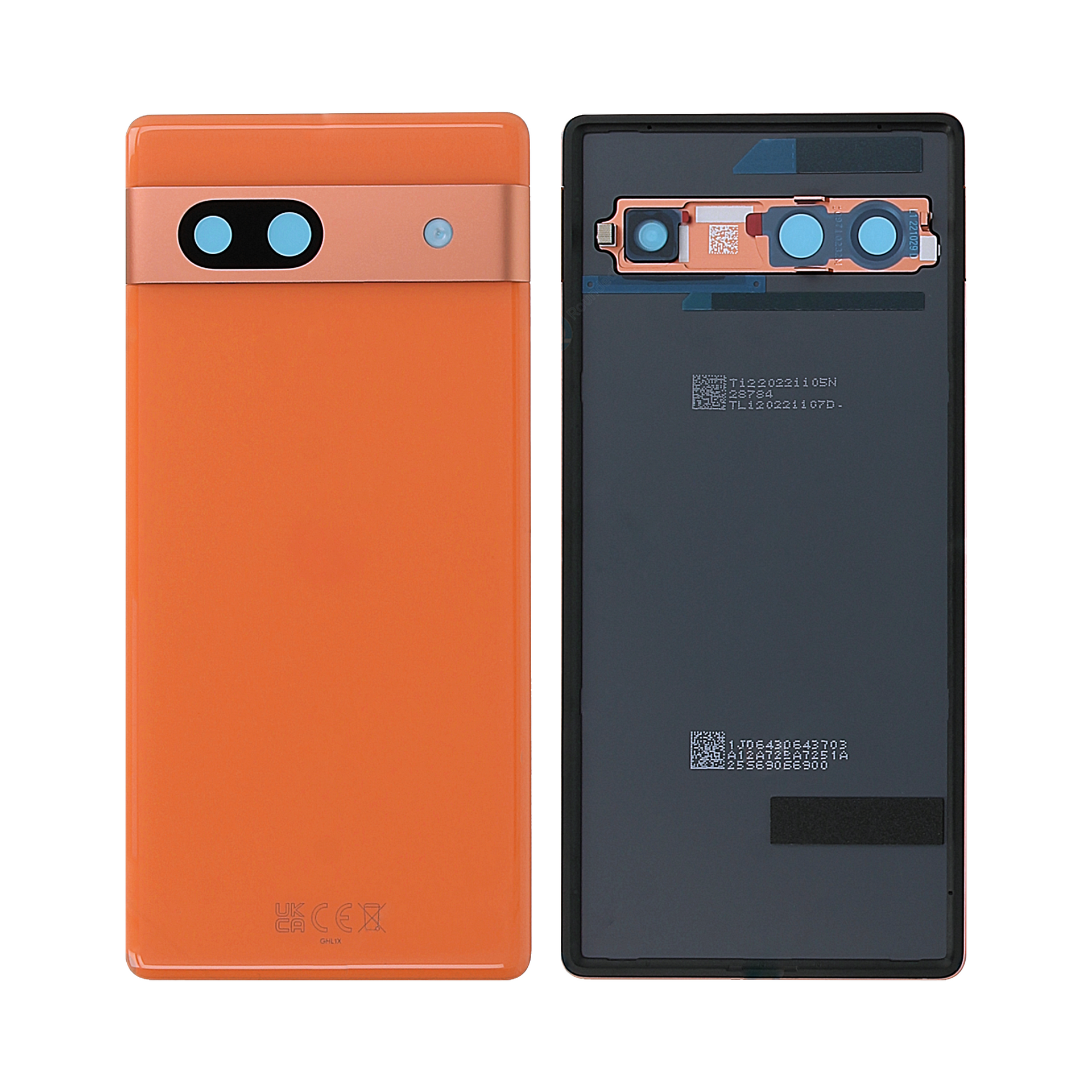 Google Pixel 7a Back Cover With Lens Coral OEM