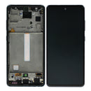 Samsung Galaxy A52s 5G A528B Display And Digitizer With Frame Awesome Black Service Pack