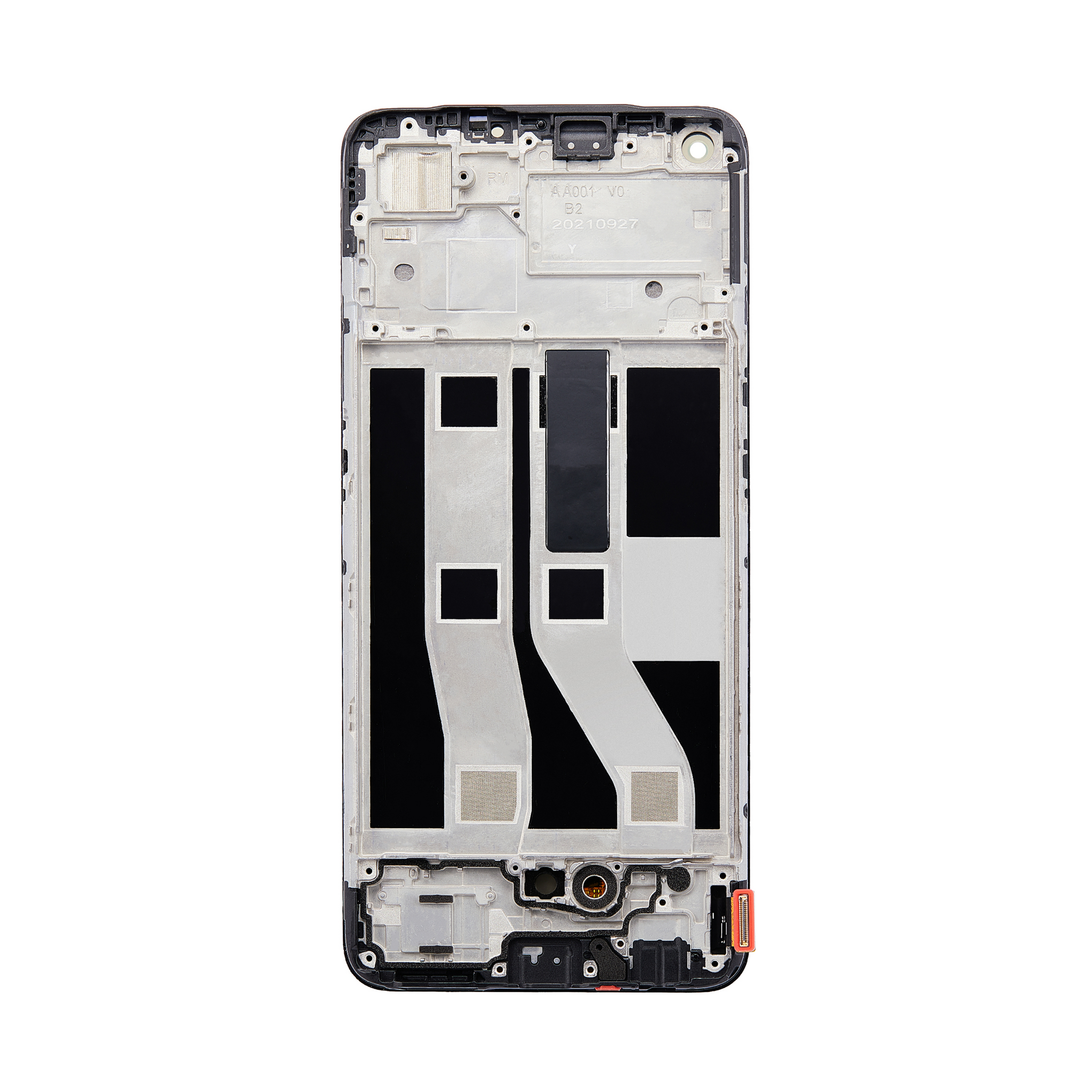 Oppo A74 4G Display And Digitizer With Frame Prism Black OEM