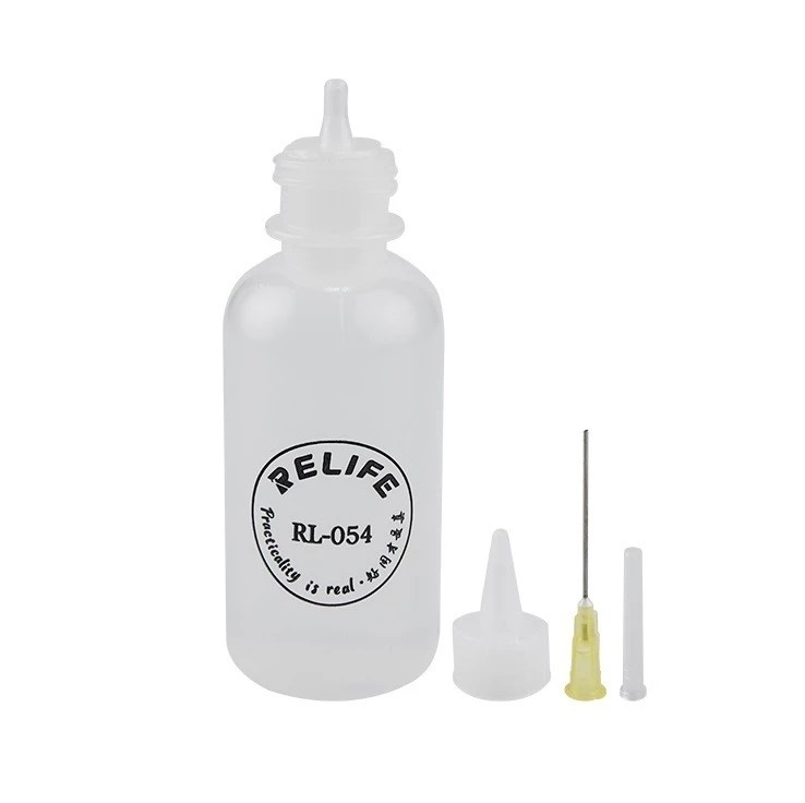 RELIFE RL-054 50ML Empty Plastic Flux Alcohol Bottle With Needle Tip
