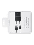 Samsung Fast Charger USB-A 15W with USB-A to USB-C Cable 1m Black Original Retail Box