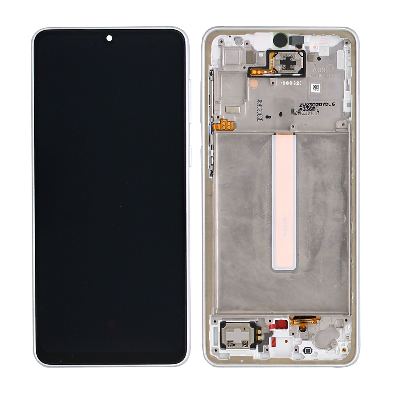 Samsung Galaxy A33 5G A336B Display And Digitizer With Frame Awesome White Service Pack