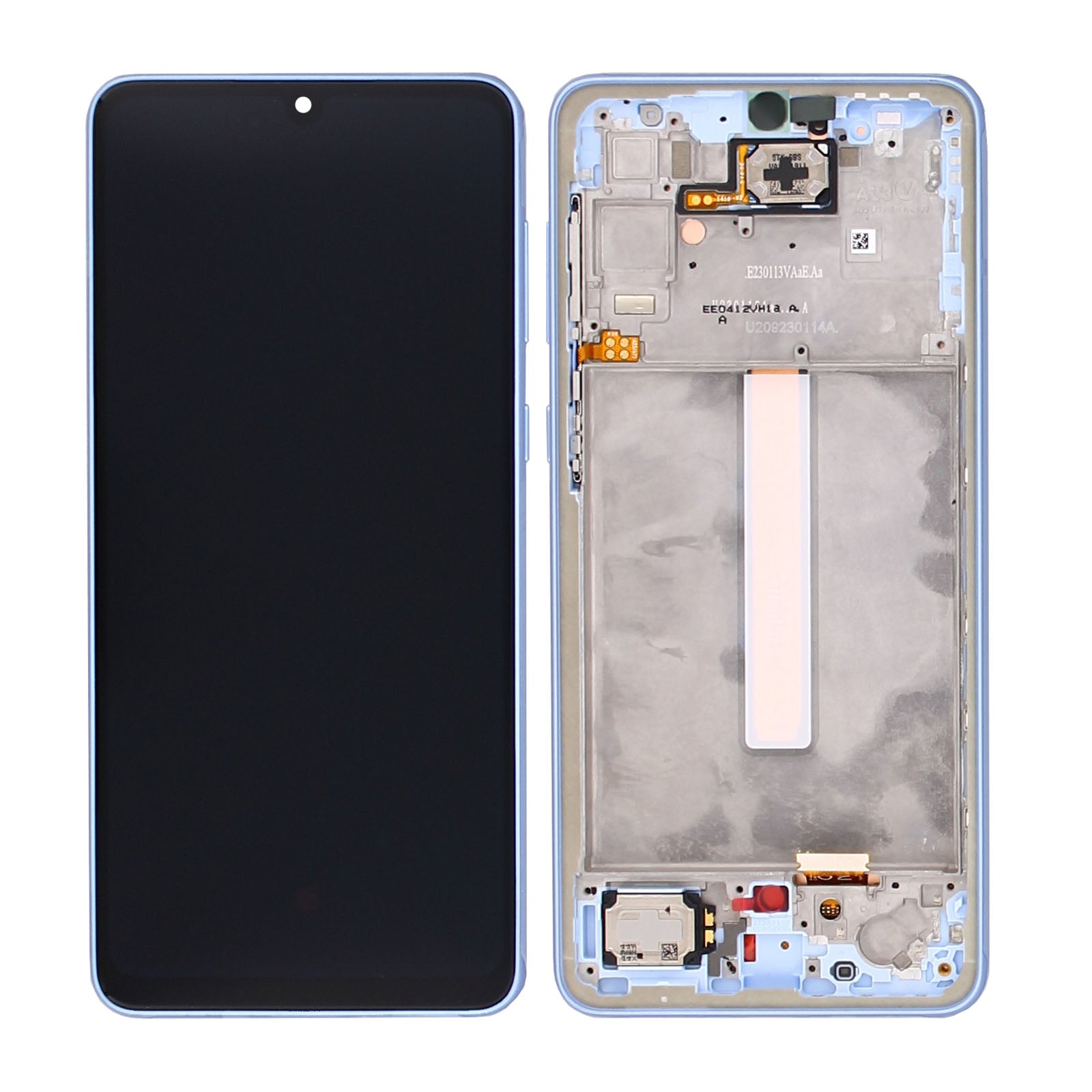 Samsung Galaxy A33 5G A336B  Display And Digitizer With Frame Awesome Blue Service Pack