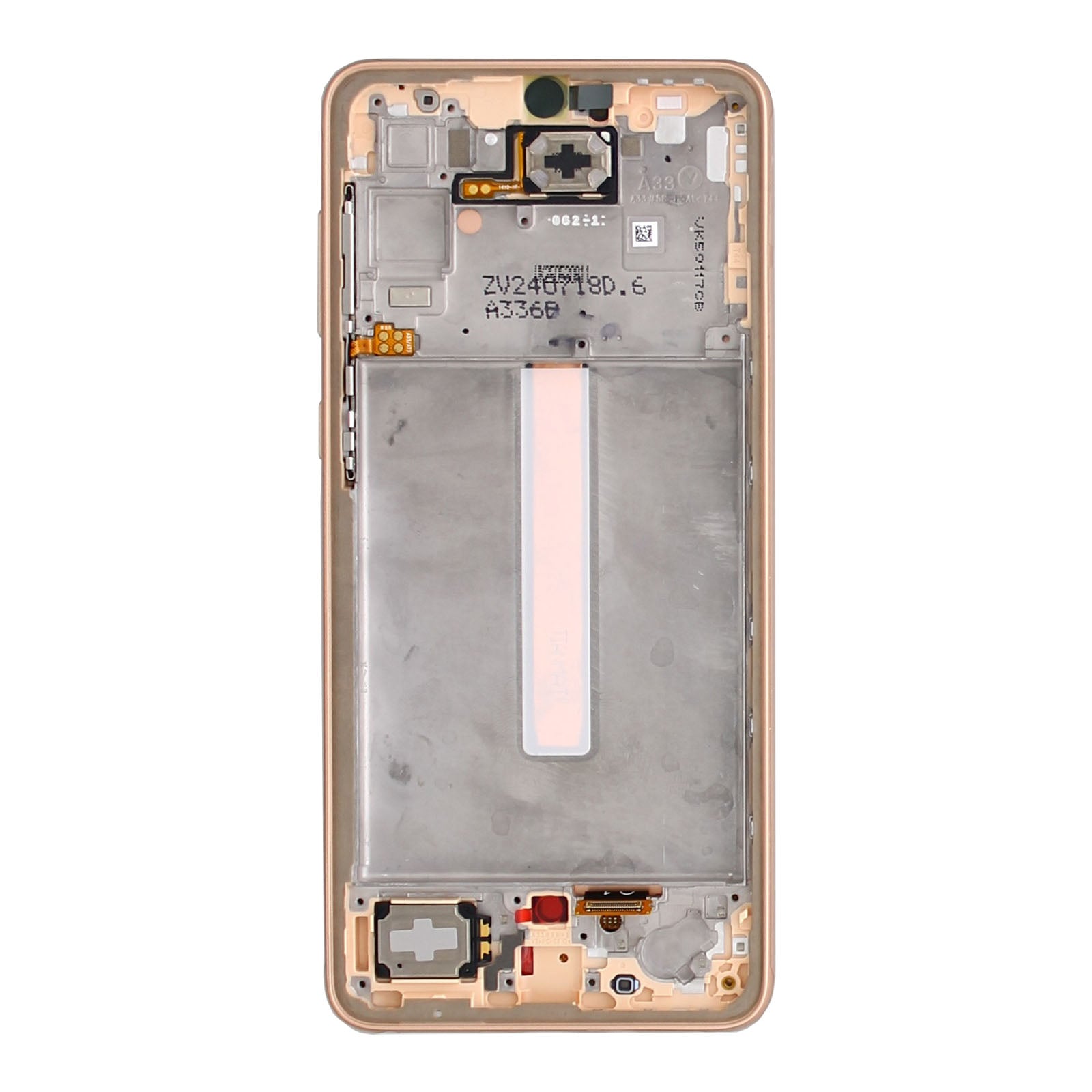 Samsung Galaxy A33 5G A336B Display And Digitizer With Frame Awesome Peach Service Pack