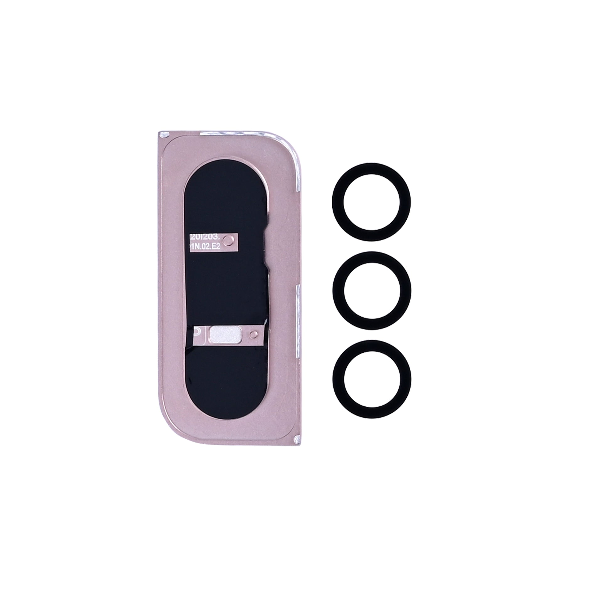Samsung Galaxy S21 5G G991B Camera Lens Cover With Frame Pink Gold OEM