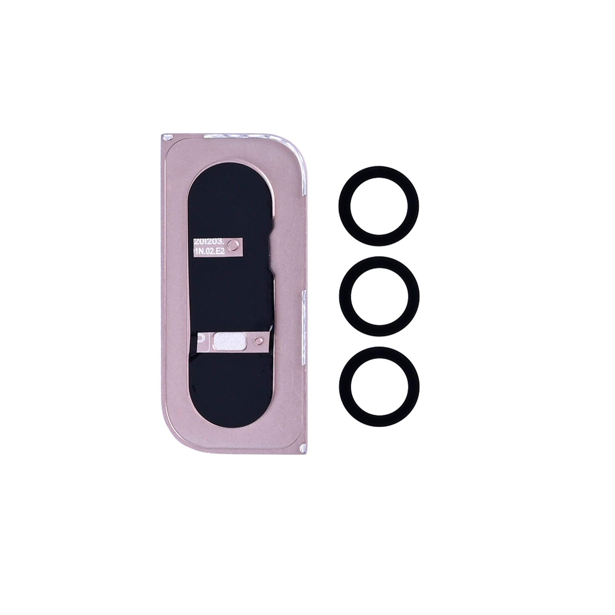 Samsung Galaxy S21 5G G991B Camera Lens Cover With Frame Pink Gold OEM