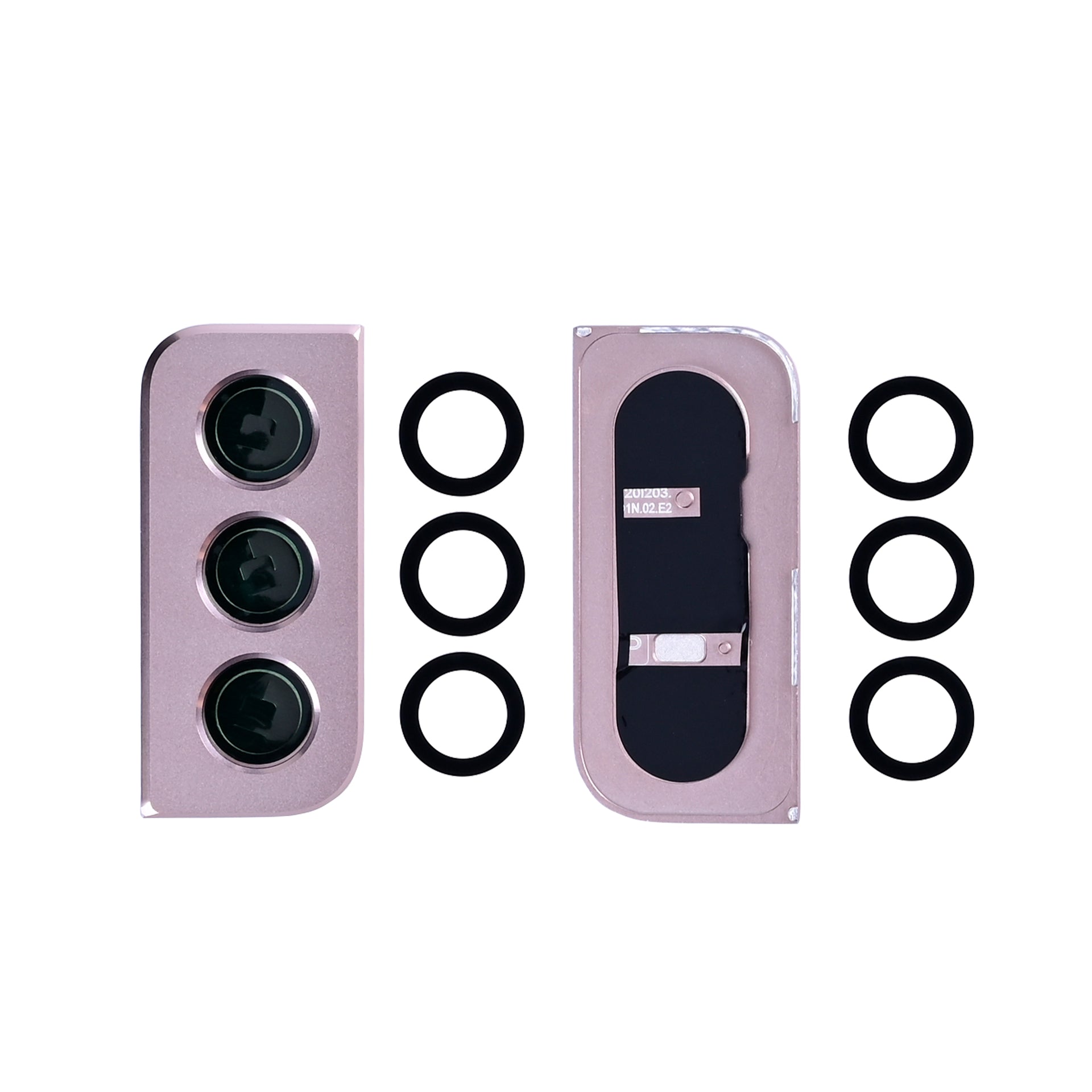 Samsung Galaxy S21 5G G991B Camera Lens Cover With Frame Pink Gold OEM