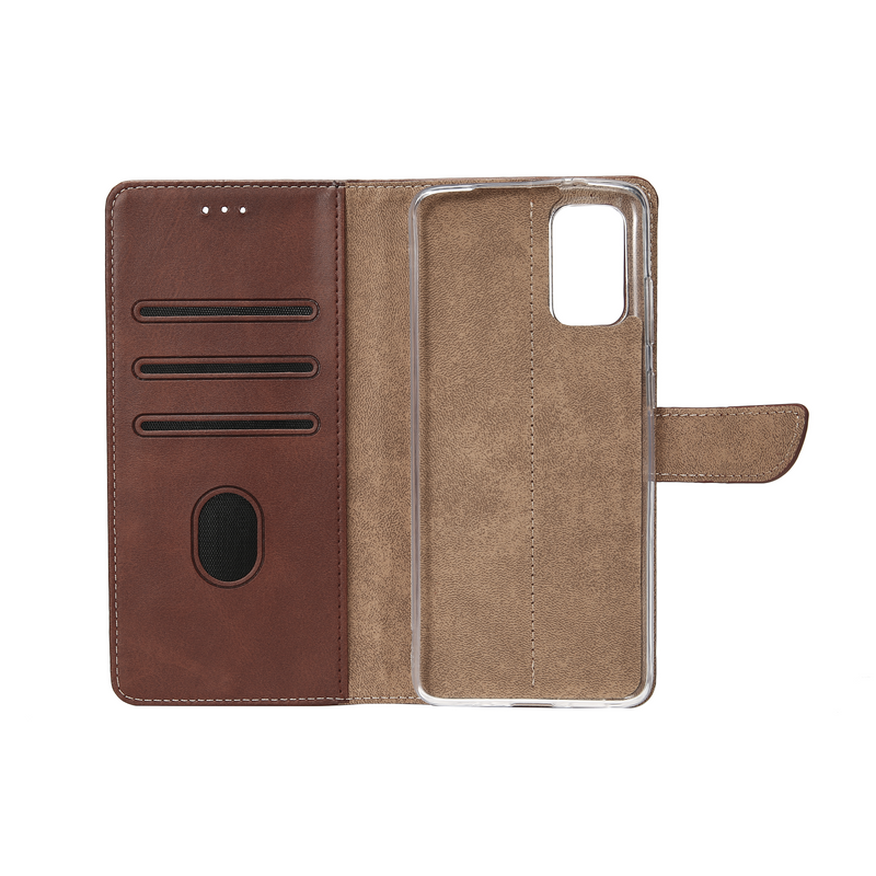 Rixus Bookcase For Samsung Galaxy A23 5G A236B Brown