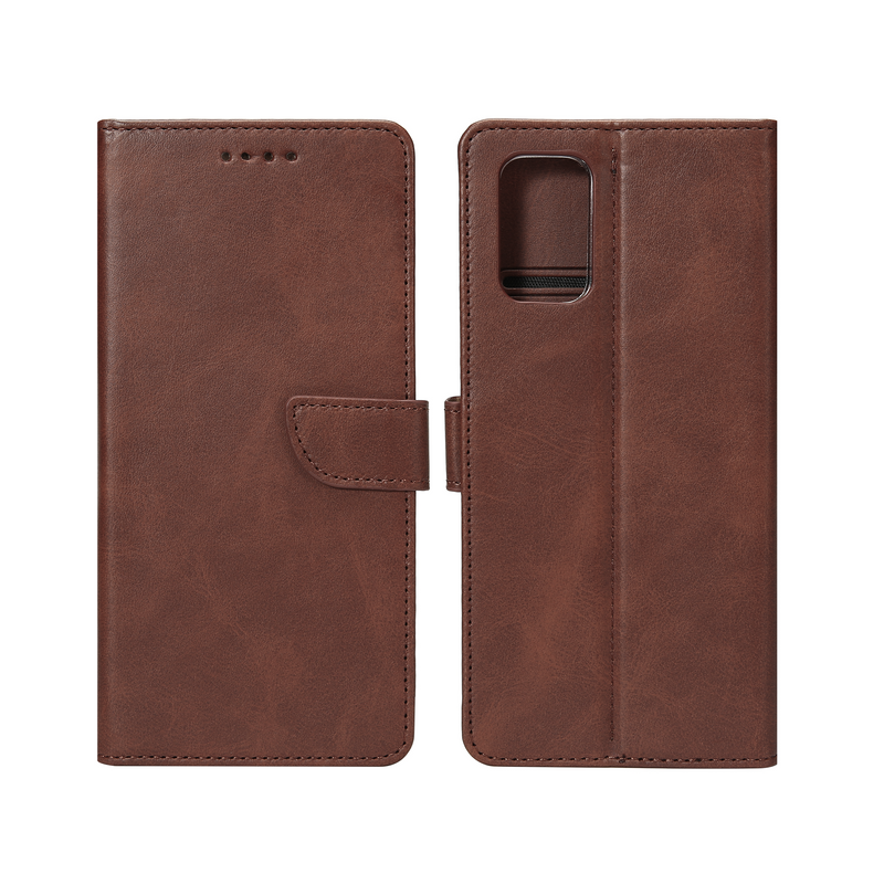 Rixus Bookcase For Samsung Galaxy A51 A515F Brown