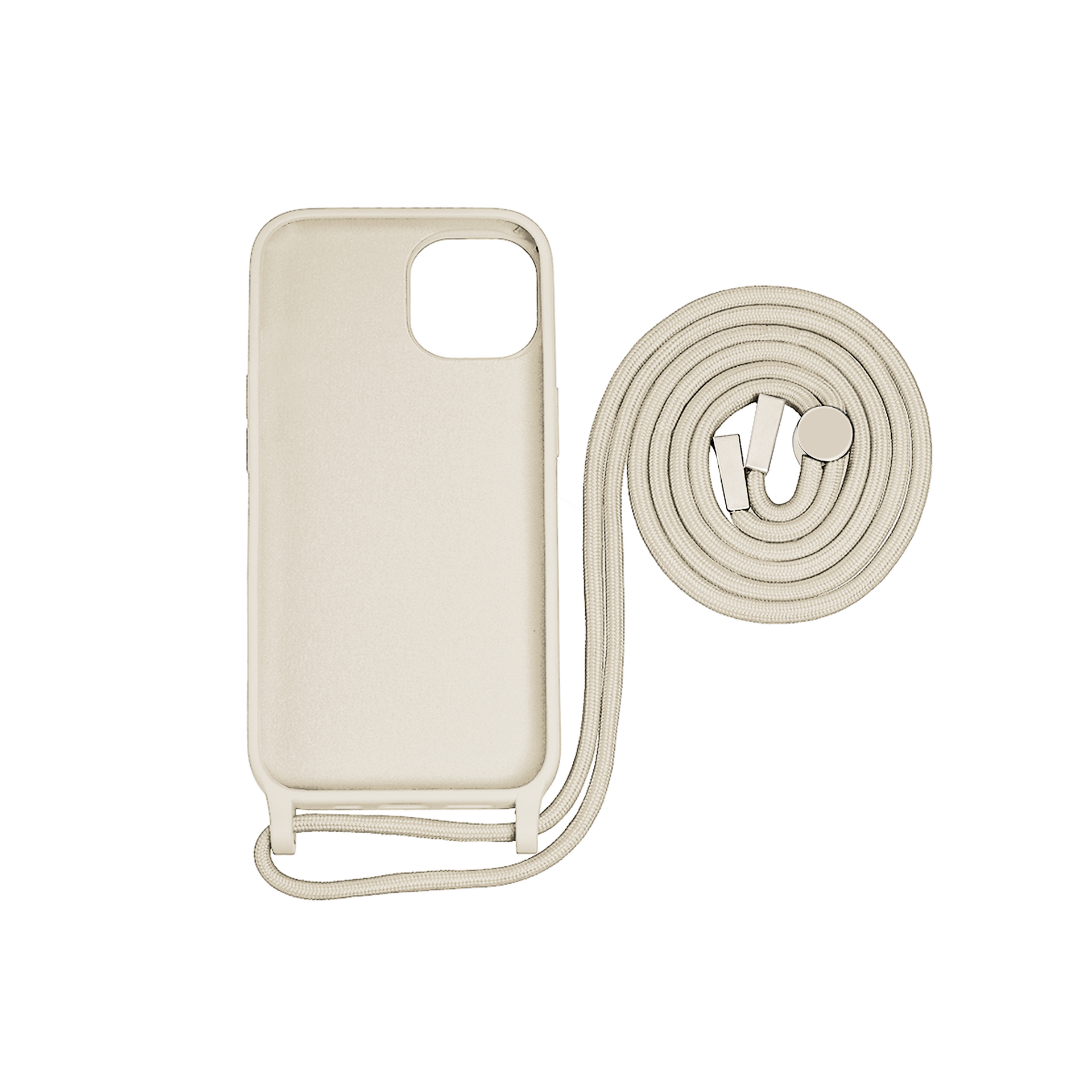 Rixus TPU Necklace Cord Cover For Apple iPhone 15 Gold