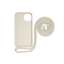 Rixus TPU Necklace Cord Cover For Apple iPhone 15 Pro Gold