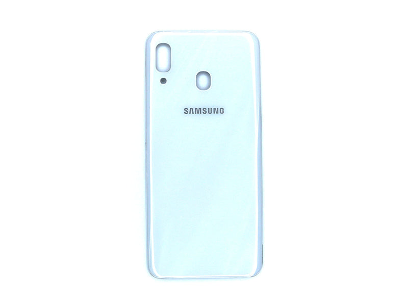 Samsung Galaxy A30 A305F Back Cover White Without Lens (OEM)